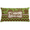 Green & Brown Toile & Chevron Personalized Pillow Case