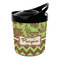 Green & Brown Toile & Chevron Personalized Plastic Ice Bucket