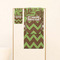 Green & Brown Toile & Chevron Personalized Towel Set