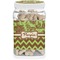Green & Brown Toile & Chevron Dog Treat Jar (Personalized)