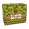 Green & Brown Toile & Chevron Recipe Box - Full Color - Front/Main