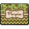 Green & Brown Toile & Chevron Rectangular Trailer Hitch Cover (Personalized)