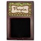 Green & Brown Toile & Chevron Red Mahogany Sticky Note Holder - Flat