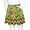 Green & Brown Toile & Chevron Skater Skirt - Back