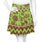 Green & Brown Toile & Chevron Skater Skirt - Front