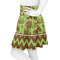 Green & Brown Toile & Chevron Skater Skirt - Side