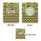 Green & Brown Toile & Chevron Small Gift Bag - Approval