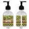 Green & Brown Toile & Chevron Glass Soap/Lotion Dispenser - Approval