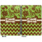 Green & Brown Toile & Chevron Spiral Journal 7 x 10 - Apvl