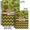Green & Brown Toile & Chevron Spiral Journal - Comparison