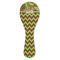 Green & Brown Toile & Chevron Ceramic Spoon Rest (Personalized)