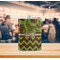 Green & Brown Toile & Chevron Stainless Steel Flask - LIFESTYLE 2