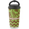 Green & Brown Toile & Chevron Stainless Steel Travel Cup