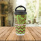 Green & Brown Toile & Chevron Stainless Steel Travel Cup Lifestyle