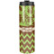 Green & Brown Toile & Chevron Stainless Steel Skinny Tumbler - 20 oz (Personalized)