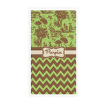 Green & Brown Toile & Chevron Guest Paper Towels - Full Color - Standard (Personalized)