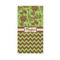 Green & Brown Toile & Chevron Standard Guest Towels in Full Color
