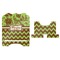 Green & Brown Toile & Chevron Stylized Tablet Stand - Apvl