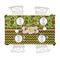 Green & Brown Toile & Chevron Tablecloths (58"x102") - TOP VIEW