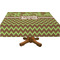Green & Brown Toile & Chevron Tablecloths (Personalized)