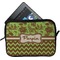 Green & Brown Toile & Chevron Tablet Case / Sleeve (Personalized)