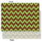 Green & Brown Toile & Chevron Tissue Paper - Heavyweight - Large - Front & Back