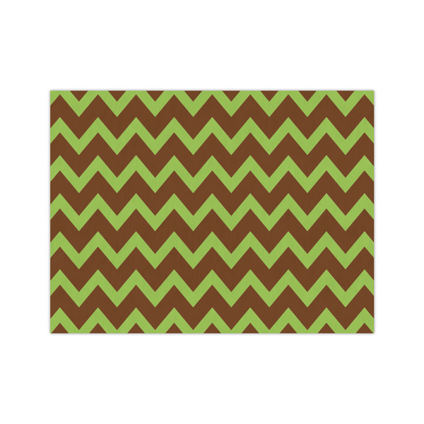 Custom Green & Brown Toile & Chevron Medium Tissue Papers Sheets - Heavyweight