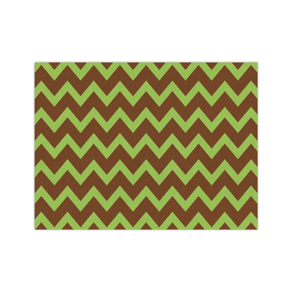 Custom Green & Brown Toile & Chevron Tissue Paper Sheets - Medium - Heavyweight