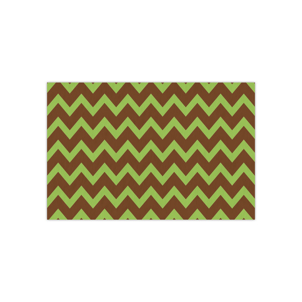 Custom Green & Brown Toile & Chevron Small Tissue Papers Sheets - Heavyweight