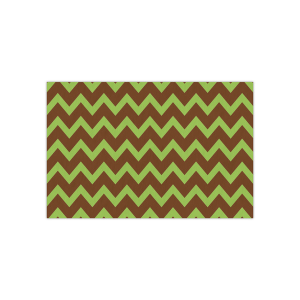 Custom Green & Brown Toile & Chevron Tissue Paper Sheets - Small - Heavyweight