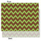 Green & Brown Toile & Chevron Tissue Paper - Lightweight - Medium - Front & Back