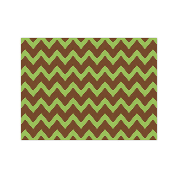 Custom Green & Brown Toile & Chevron Medium Tissue Papers Sheets - Lightweight