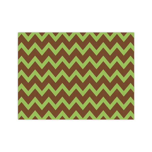 Custom Green & Brown Toile & Chevron Tissue Paper Sheets - Medium - Lightweight