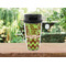 Green & Brown Toile & Chevron Travel Mug Lifestyle (Personalized)