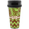 Green & Brown Toile & Chevron Travel Mug (Personalized)
