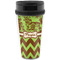 Green & Brown Toile & Chevron Acrylic Travel Mug without Handle (Personalized)
