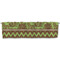 Green & Brown Toile & Chevron Valance - Front