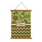 Green & Brown Toile & Chevron Wall Hanging Tapestry - Portrait - MAIN