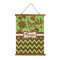 Green & Brown Toile & Chevron Wall Hanging Tapestry (Personalized)