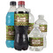 Green & Brown Toile & Chevron Water Bottle Label - Multiple Bottle Sizes