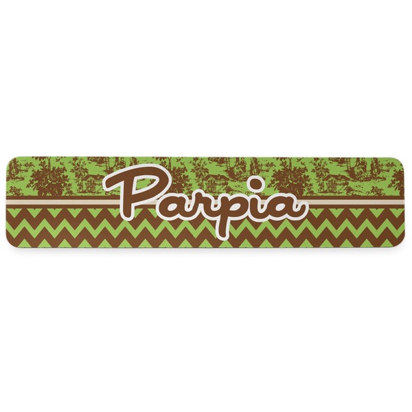 Green & Brown Toile & Chevron Wrist Rest - Apvl
