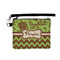 Green & Brown Toile & Chevron Wristlet ID Cases - Front