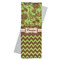 Green & Brown Toile & Chevron Yoga Mat Towel (Personalized)