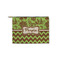 Green & Brown Toile & Chevron Zipper Pouch - Small - 8.5"x6" (Personalized)
