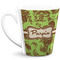 Green & Brown Toile 12 Oz Latte Mug - Front Full