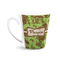 Green & Brown Toile 12 Oz Latte Mug - Front