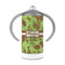 Green & Brown Toile 12 oz Stainless Steel Sippy Cups - FRONT
