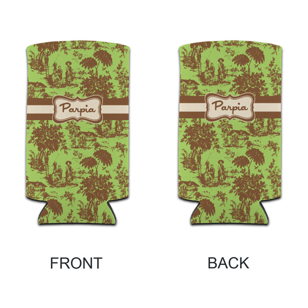 Green & Brown Toile 12oz Tall Can Sleeve - APPROVAL