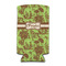 Green & Brown Toile 12oz Tall Can Sleeve - FRONT