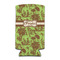 Green & Brown Toile Can Cooler (tall 12 oz) (Personalized)